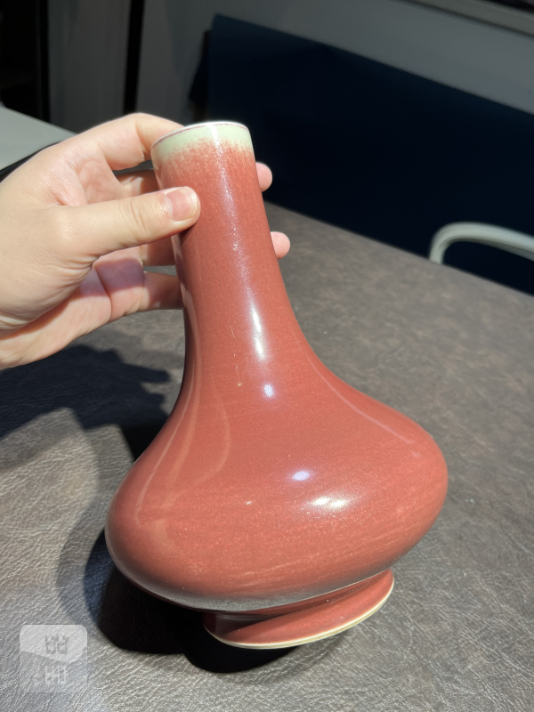 清乾隆 霁红釉荸荠瓶 - 图13